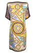 Amanda "Zodiac III/Opium Floral III" Silk Scarf Tunic